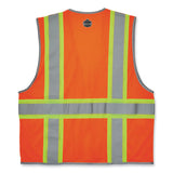Glowear 8246z-s Single Size Class 2 Two-tone Mesh Vest, Polyester, 3x-large, Orange, Ships In 1-3 Business Days