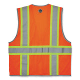 Glowear 8246z-s Single Size Class 2 Two-tone Mesh Vest, Polyester, 4x-large, Orange, Ships In 1-3 Business Days