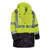 Glowear 8386 Class 3 Hi-vis Outer Shell Jacket, Polyester, 5x-large, Lime, Ships In 1-3 Business Days