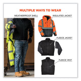 Glowear 8381 Class 3 Hi-vis 4-in-1 Quilted Bomber Jacket, Orange, Large, Ships In 1-3 Business Days