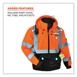 Glowear 8377 Class 3 Hi-vis Quilted Bomber Jacket, Orange, Small, Ships In 1-3 Business Days