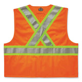 Glowear 8235zx Class 2 Two-tone X-back Vest, Polyester, Small/medium, Orange, Ships In 1-3 Business Days