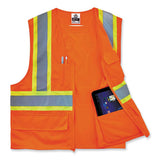 Glowear 8235zx Class 2 Two-tone X-back Vest, Polyester, Small/medium, Orange, Ships In 1-3 Business Days