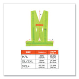 Glowear 8140ba Class 1 Breakaway Sash, Polyester, 3x-large Plus, Lime