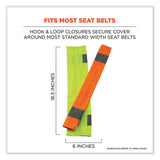 Glowear 8004 Hi-vis Seat Belt Cover, 6" X 18.5", Orange, Ships In 1-3 Business Days