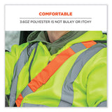 Glowear 8004 Hi-vis Seat Belt Cover, 6" X 18.5", Orange, Ships In 1-3 Business Days