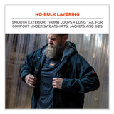 N-ferno 6435 Midweight Long Sleeve Base Layer Shirt, 3x-large, Black, Ships In 1-3 Business Days