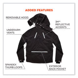 N-ferno 6466 Thermal Jacket With 500d Nylon Shell, Medium, Black, Ships In 1-3 Business Days