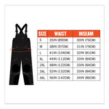 N-ferno 6472 Thermal Bib With 300d Oxford Shell, Medium, Black, Ships In 1-3 Business Days
