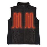 N-ferno 6495 Rechargeable Heated Vest With Batter Power Bank, Fleece/polyester, Medium, Black, Ships In 1-3 Business Days