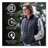 N-ferno 6495 Rechargeable Heated Vest With Batter Power Bank, Fleece/polyester, Medium, Black, Ships In 1-3 Business Days