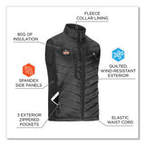 N-ferno 6495 Rechargeable Heated Vest With Battery Power Bank, Fleece/polyester, Large, Black, Ships In 1-3 Business Days