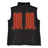 N-ferno 6495 Rechargeable Heated Vest With Battery Power Bank, Fleece/polyester, X-large, Black, Ships In 1-3 Business Days