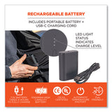 N-ferno 6495 Rechargeable Heated Vest With Battery Power Bank, Fleece/polyester, X-large, Black, Ships In 1-3 Business Days