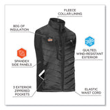 N-ferno 6495 Rechargeable Heated Vest With Battery Power Bank, Fleece/polyester, 4x-large, Black, Ships In 1-3 Business Days
