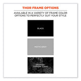 Skullerz Thor Safety Glasses, Black Nylon Impact Frame, Smoke Polycarbonate Lens, Ships In 1-3 Business Days