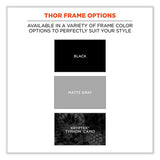 Skullerz Thor Safety Glasses, Black Nylon Impact Frame, Antifog Indoor/outdoor Polycarbonate Lens, Ships In 1-3 Business Days