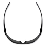 Skullerz Saga Frameless Safety Glasses, Matte Black Nylon Impact Frame, Smoke Polycarbonate Lens, Ships In 1-3 Business Days