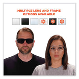 Skullerz Saga Frameless Safety Glasses, Matte Black Nylon Impact Frame, Smoke Polycarbonate Lens, Ships In 1-3 Business Days