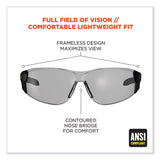 Skullerz Saga Frameless Safety Glasses, Black Nylon Impact Frame, Antifog Indr/outdr Polycarb Lens,ships In 1-3 Business Days