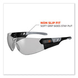 Skullerz Saga Frameless Safety Glasses, Black Nylon Impact Frame, Antifog Indr/outdr Polycarb Lens,ships In 1-3 Business Days