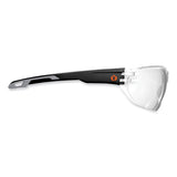 Skullerz Vali Frameless Safety Glasses, Black Nylon Impact Frame, Anti-fog Clear Polycarb Lens, Ships In 1-3 Business Days