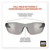 Skullerz Vali Frameless Safety Glasses, Black Nylon Impact Frame, Antifog Indr/outdr Polycarb Lens,ships In 1-3 Business Days
