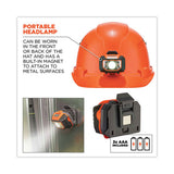 Skullerz 8972led Class C Hard Hat Cap Style With Led Light, Orange, Ships In 1-3 Business Days