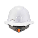 Skullerz 8971 Class E Hard Hat Full Brim, White, Ships In 1-3 Business Days