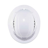 Skullerz 8973 Class C Hard Hat Full Brim, White, Ships In 1-3 Business Days