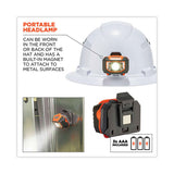 Skullerz 8973led Class C Hard Hat Full Brim With Led Light, White, Ships In 1-3 Business Days