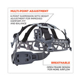 Skullerz 8974led Class E Safety Helmet W/8981 Universal Led Headlamp, 6-pt Ratchet Susp, Orange, Ships In 1-3 Business Days
