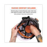 Skullerz 8974v Class E Safety Helmet W/8991 Visor Kit, Clear Lens, 6-pt Ratchet Suspension, White, Ships In 1-3 Business Days