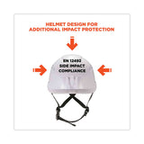 Skullerz 8975v Class C Safety Helmet W/8991 Visor Kit, Clear Lens, 6-pt Ratchet Suspension, White, Ships In 1-3 Business Days