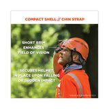Skullerz 8975v Class C Safety Helmet W/8991 Visor Kit, Clear Lens, 6-pt Ratchet Suspension, Orange,ships In 1-3 Business Days