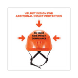 Skullerz 8975v Class C Safety Helmet W/8991 Visor Kit, Smoke Lens, 6-pt Ratchet Suspension, Orange,ships In 1-3 Business Days