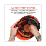 Skullerz 8975v Class C Safety Helmet W/8991 Visor Kit, Smoke Lens, 6-pt Ratchet Suspension, Orange,ships In 1-3 Business Days
