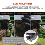 Skullerz 8967 Class E Lightweight Cap-style Hard Hat, 6-point Rachet Suspension, White, Ships In 1-3 Business Days