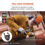 Skullerz 8994 Anti-scratch/anti-fog Hard Hat Face Shield, Cap-style/safety Helmet Adapter, Clear Lens, Ships In 1-3 Bus Days