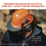 Skullerz 8994 Anti-scratch/anti-fog Hard Hat Face Shield, Cap-style/safety Helmet Adapter, Smoke Lens, Ships In 1-3 Bus Days