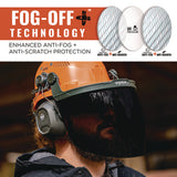 Skullerz 8994 Anti-scratch/anti-fog Hard Hat Face Shield, Cap-style/safety Helmet Adapter, Smoke Lens, Ships In 1-3 Bus Days