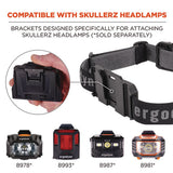 Skullerz 8980 Headband Light Mount With Fabric Strap, Ships In 1-3 Business Days