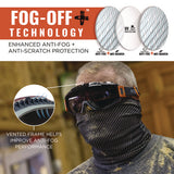Skullerz Modi Otg Anti-scratch And Enhanced Anti-fog Safety Goggles With Neoprene Strap, Smoke Lens, Ships In 1-3 Bus Days