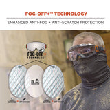 Skullerz Modi Otg Anti-scratch And Enhanced Anti-fog Safety Goggles Replacement Lens, Clear, Ships In 1-3 Business Days