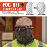 Skullerz Arkyn Anti-scratch And Enhanced Anti-fog Safety Goggles With Elastic Strap, Smoke, Ships In 1-3 Business Days