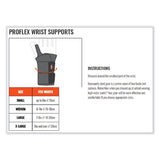 Proflex 4010 Double Strap Wrist Support, Large, Fits Right Hand, Black, Ships In 1-3 Business Days