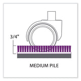 Everlife Chair Mat For Medium Pile Carpet, Square, 60 X 60, Clear, Ships In 4-6 Business Days