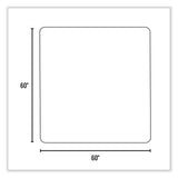 Everlife Chair Mat For Medium Pile Carpet, Square, 60 X 60, Clear, Ships In 4-6 Business Days