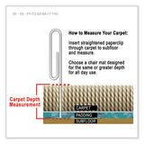 Everlife Chair Mat For Extra High Pile Carpet Wih Lip, 45 X 53, Clear, Ships In 4-6 Business Days