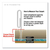 Everlife Chair Mat For Extra High Pile Carpet With Lip, 46 X 60, Clear, Ships In 4-6 Business Days